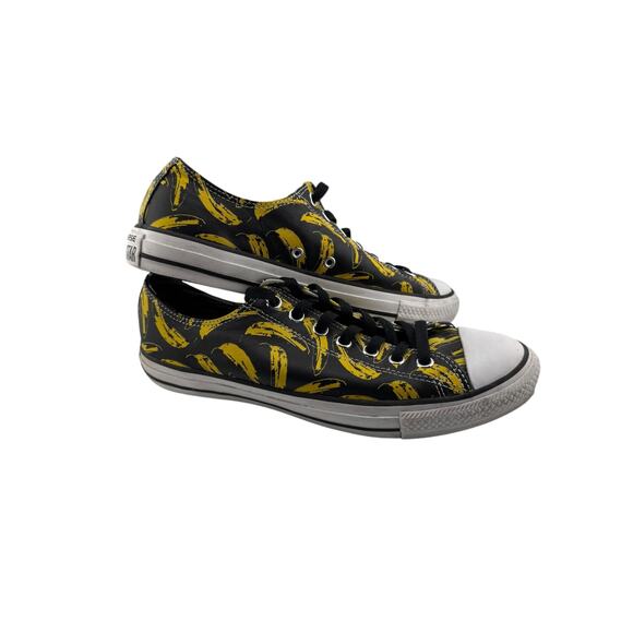 Converse x Andy Warhol All Star Low Top Leather Banana Shoes - Size 9/11 - Picture 6 of 7